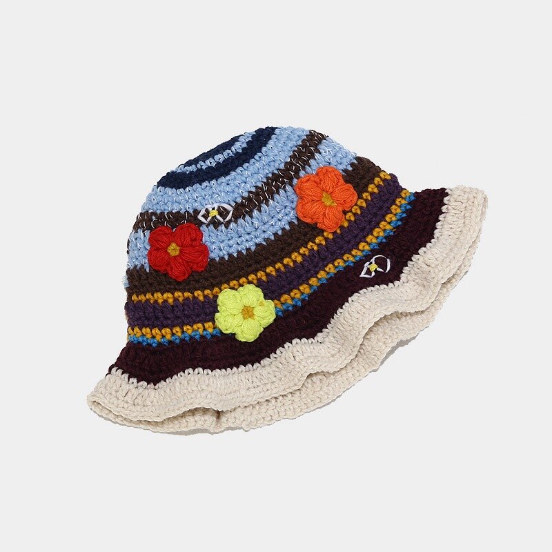 Knitted Crochet Bucket Hat