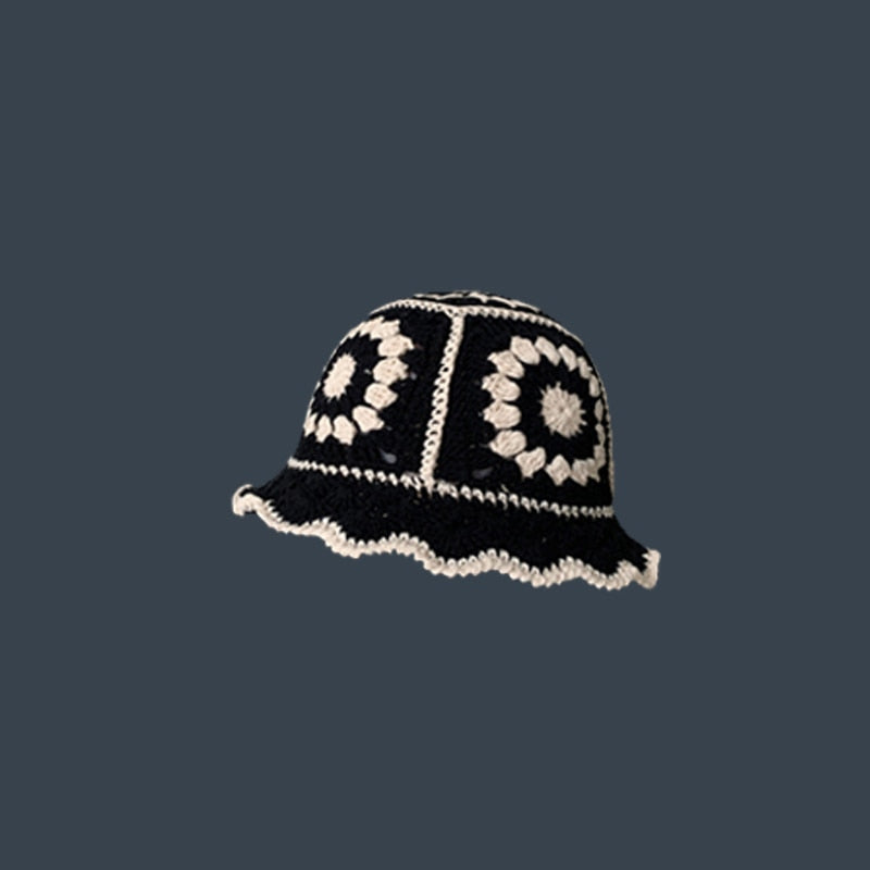 Knitted Crochet Bucket Hat