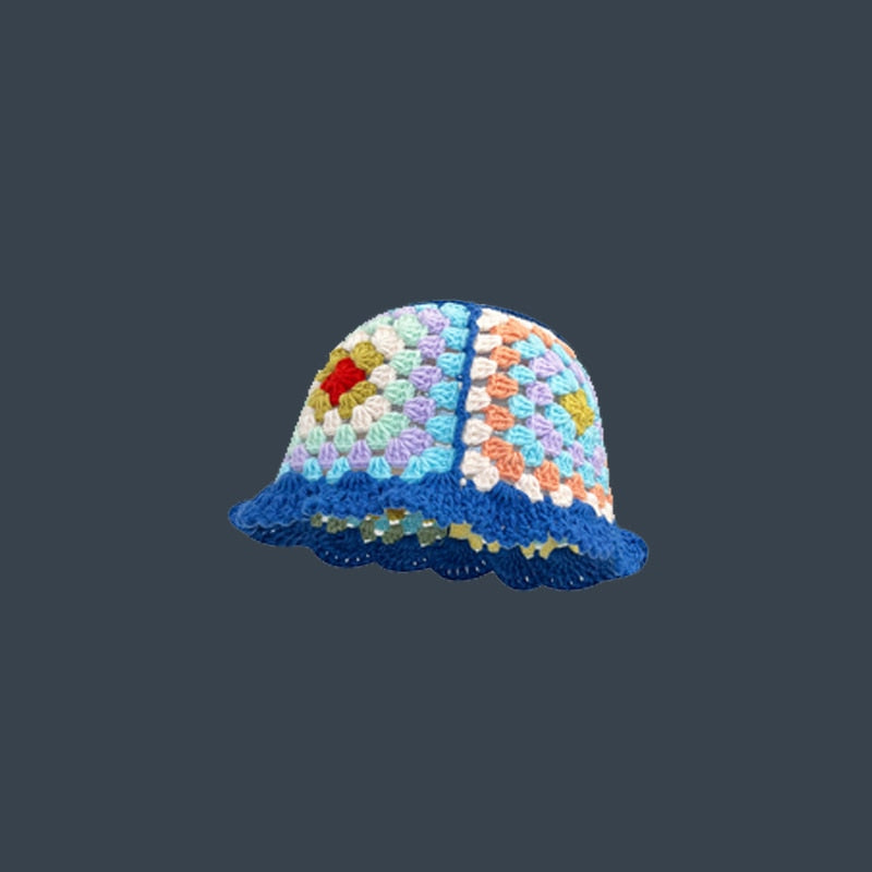 Knitted Crochet Bucket Hat